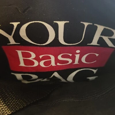 复古 1995 年您的基本包促销基本香烟黑色双头健身房学校托特包 — 第 1/4 张图片