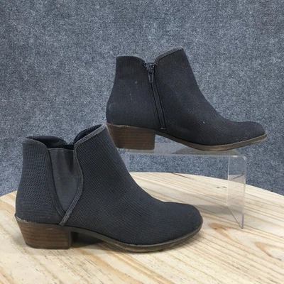 Kensie Boots Womens 8 M Gerona Casual Side Zip Ankle Bootie Gray Suede Leather - Image 1 of 4