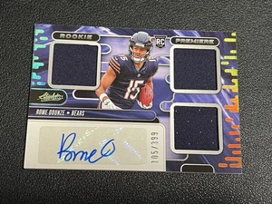 2024 Panini Absolute Rookie Premiere Materials Autographs Rome Odunze  /399 RC - Bild 1 von 2