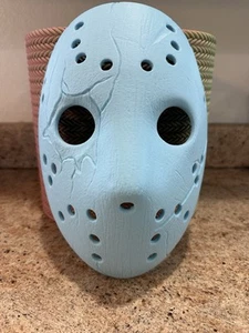 Jason Voorhees NES Mask FullSize Cosplay Friday the 13th Nintendo Game Rare Blue - Picture 1 of 6