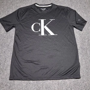 Calvin Klein Youth Medium Swimwear Crew Neck Black UPF 40+ T-shirt - Picture 1 of 9