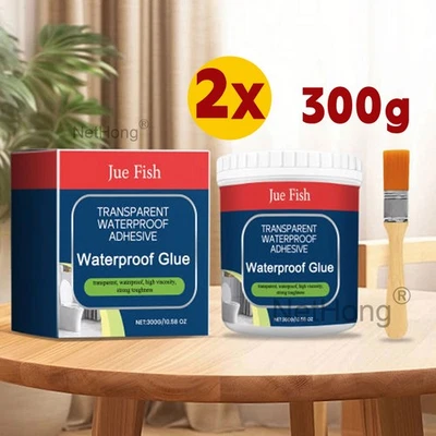 2X Invisible Waterproof Bonding Wall Adhesive Sealant Anti-leakage Agent+Brush