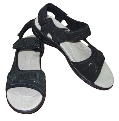 SANDALIAS CLARKS DE PIEL ABIERTA CON TIRAS...TALLA 9 M...EXCELENTE ESTADO Foto 1 de 4