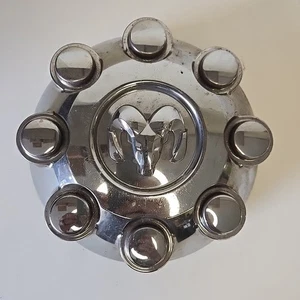 (1) DODGE RAM 2500 3500 SRW CHROME FACTORY OEM CENTER HUB CAP 52121450AD - Picture 1 of 3