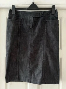 Black Denim Skirt Size 12 - Picture 1 of 6