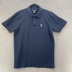 Psycho Bunny Poloshirt Herren Large blau adrett bequem 100 % Pima-Baumwolle bestickt - Bild 1 von 15