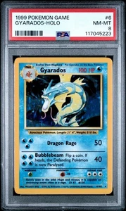 Juego Pokémon Gyarados Holo 1999 #6 graduado PSA 8 sin precio base-como nuevo - Imagen 1 de 2