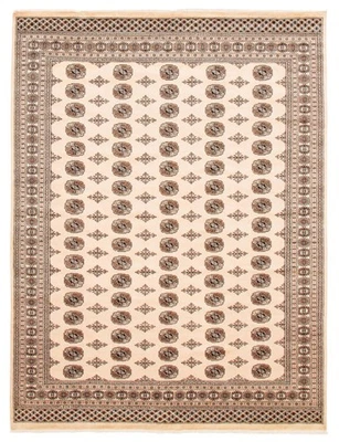 Alfombra tradicional anudada a mano con bordes alfombra de lana de 8'2" x 10'8" Foto 1 de 4