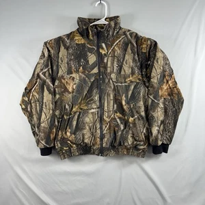 Red Head Camo Hunting Jacket Country Mens Large Full Zip Insulated Quilted - Picture 1 of 10