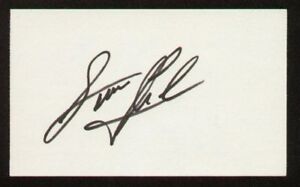 Scott Fletcher signed autographed 3x5 index card E1648