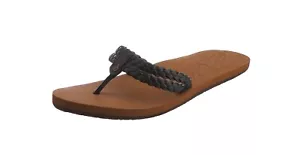Sandalia para mujer Reef IN CAHOOTS negra bronceada con correas trenzadas sin cordones (D) - Imagen 1 de 5