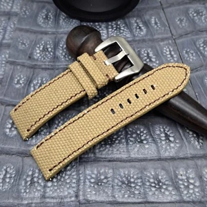 22mm/22mm Canvas Watch Strap Bespoke Military Fashion Minimalist Design - Picture 1 of 12