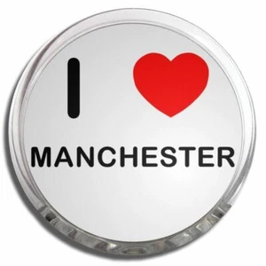 Manchester I Love Heart Memo Fridge Magnet Plastic Clip (58mm) - Picture 1 of 2