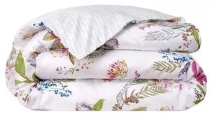 Yves Delorme Flores Full / Queen Duvet Cover 92x92” Multi Color’s $450 New - Picture 1 of 6
