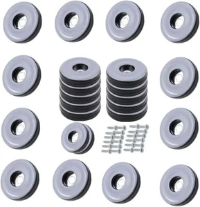 PTFE Furniture Glide Teflon Screw on Sliders Ultra Low Legs Sofas Tables Shelves - Picture 1 of 13