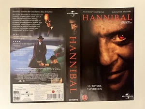 Vintage Hannibal Anthony Hopkins VHS Cover Only - Danish Edition - No Tape - Picture 1 of 1