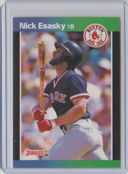 1989 Donruss Traded #T-18 Nick Esasky Boston Red Sox - Image 1 of 1
