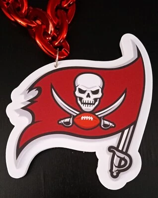 Nuevo Collar Cadena Tampa Bay Buccaneers 34 pulgadas GRANDE 3D Espuma Logo Foto 1 de 4