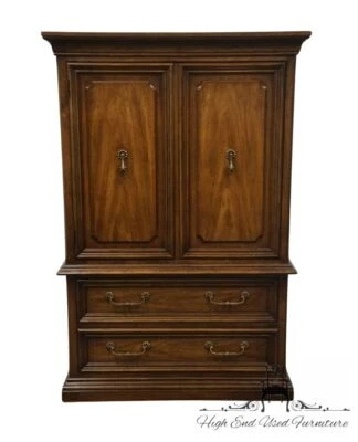 WHITE OF MEBANE Solid Walnut Italian Provincial 40" Door Chest 725-51 - Kashm... - Image 1 of 4