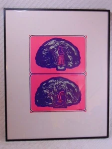 Vintage Abstract Modern Nude Pop Art Print Signed "Rivers" - Picture 1 of 5
