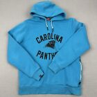Carolina Panthers Hoodie Men Large Blue Nike Sweatshirt Pullover Zip Pocket *
