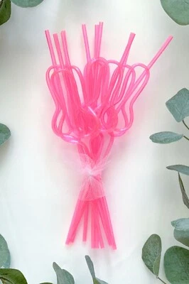 Pajitas Swirly Bach despedida de soltera favores y suministros divertido regalo de dama de honor Foto 1 de 4