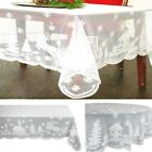 Traditional White Lace Tablecloth for Wedding Decor and Festive Gatherings
