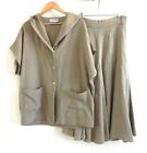 Vtg Sangam Imports 2Pc Cap Sleeve Jacket/ Maxi Flared Skirt Cotton Size S.Fits10