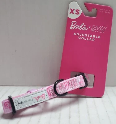 BARBIE SASSY WOOF FABRIC DOG COLLAR - SIZE XS- NEW - Image 1 of 2