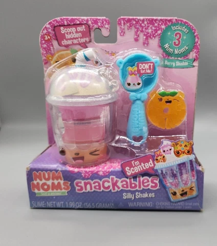 NEW Num Noms Snackables Silly Shakes Berry Slushie Pink Orange NONMINT BOX Cover