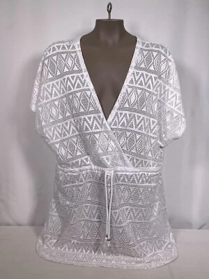 Vestido APT 9 Blanco Sobrepelliz Encaje Bikini Natación Cubrir Para Mujer XXL NUEVO CON ETIQUETAS Foto 1 de 4