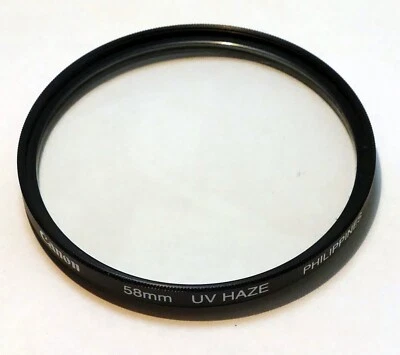 Canon 58mm UV Haze filter for 18-55mm IS EF-s - OEM Genuine - Image 1 of 4