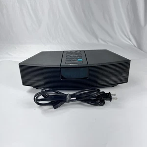 Bose Wave Radio AWR1-1W Black Alarm Clock AM FM Aux Audio System No Remote Works - Picture 1 of 10