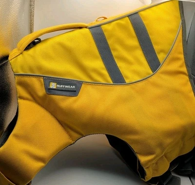 Ruffwear Dog Life Jacket Vest Swimming Safety Flotation Yellow Size L - Image 1 of 4