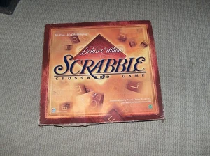 1999 Scrabble Crossword Game Deluxe Edition Rotating Board, Tiles - Picture 1 of 9