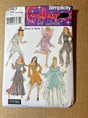 Simplicity 5363 Misses' Flowing Pretty Costumes Sewing Pattern Uncut-Size 6-12 - Image 1 of 2