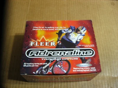 Fleer Adrenaline 2000 Motocross BMX Monopatín Deportes Extremos Tarjetas Caja 28 Paquetes Foto 1 de 3
