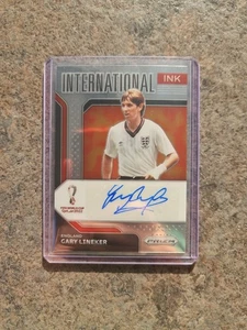 Gary Lineker Auto Panini Prizm FIFA World Cup Qatar 2022 England - Picture 1 of 2