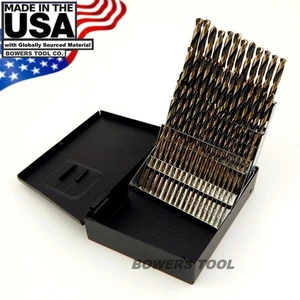 Norseman 60pc HI-Moly M7 NUMBER Wire Gauge Drill Bit Set w Index #1-60 USA SP-60 - Picture 1 of 5