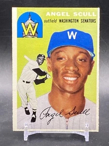 1954 Topps #204 Angel Scull Rookie Washington Senators Vintage Baseball Card - Picture 1 of 2