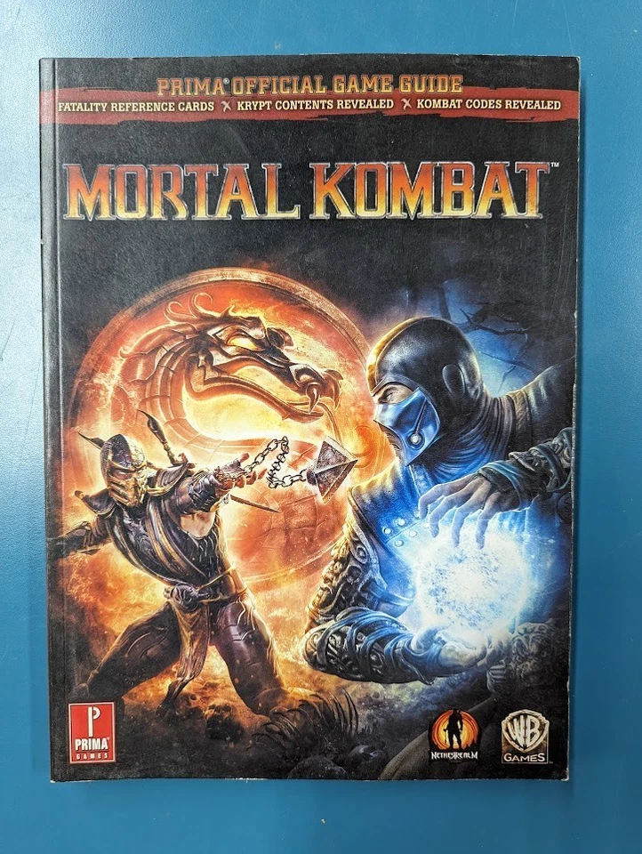 Mortal Kombat (9) Prima Official Strategy Guide PS3 Xbox 360 w/ Fatality Cards - Image 1 of 1