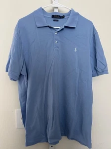 Polo Ralph Lauren Calce Clásico Polo Para Hombre Talla Grande Azul Claro Algodón - Imagen 1 de 5