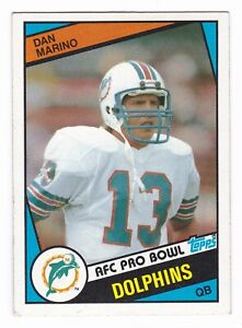 1984 Topps Dan Marino RC #123 AFC Pro Bowl Rookie Card Miami Dolphins CENTERED