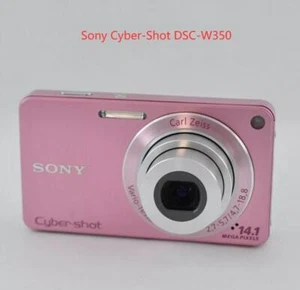 Sony Cyber-Shot DSC-W350 Digital Camera 4x Zoom 14.1MP Pink - 90% New! - Picture 1 of 7