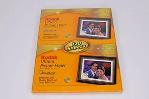 Kodak Ultima Bilderpapier 120 Blatt Hochglanz 4x6 Colorlast für Inkjet Printe - Bild 1 von 10