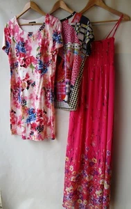 Bulk lot size 14 three 3 items top dresses pink - Picture 1 of 7