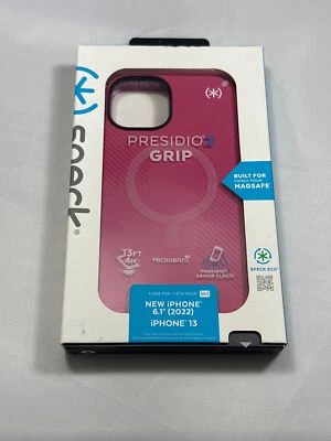 Funda Speck Presidio2 Grip para iPhone 14 - Rosa/Rosa Flor Foto 1 de 2
