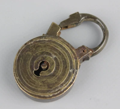 Cerradura Antigua Coleccionable Castillo Imperial 19c Bronce Vintage Imperio Ruso Foto 1 de 4