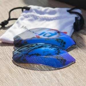 Lentes polarizadas Walleva azul hielo Mr.Shield para gafas de sol paralelas Smith Optics - Imagen 1 de 8