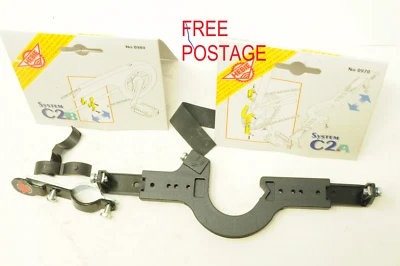 HEBIE UNIVERSAL FIT BIKE CHAIN GUARD BRACKETS FRONT AND REAR - Image 1 of 4